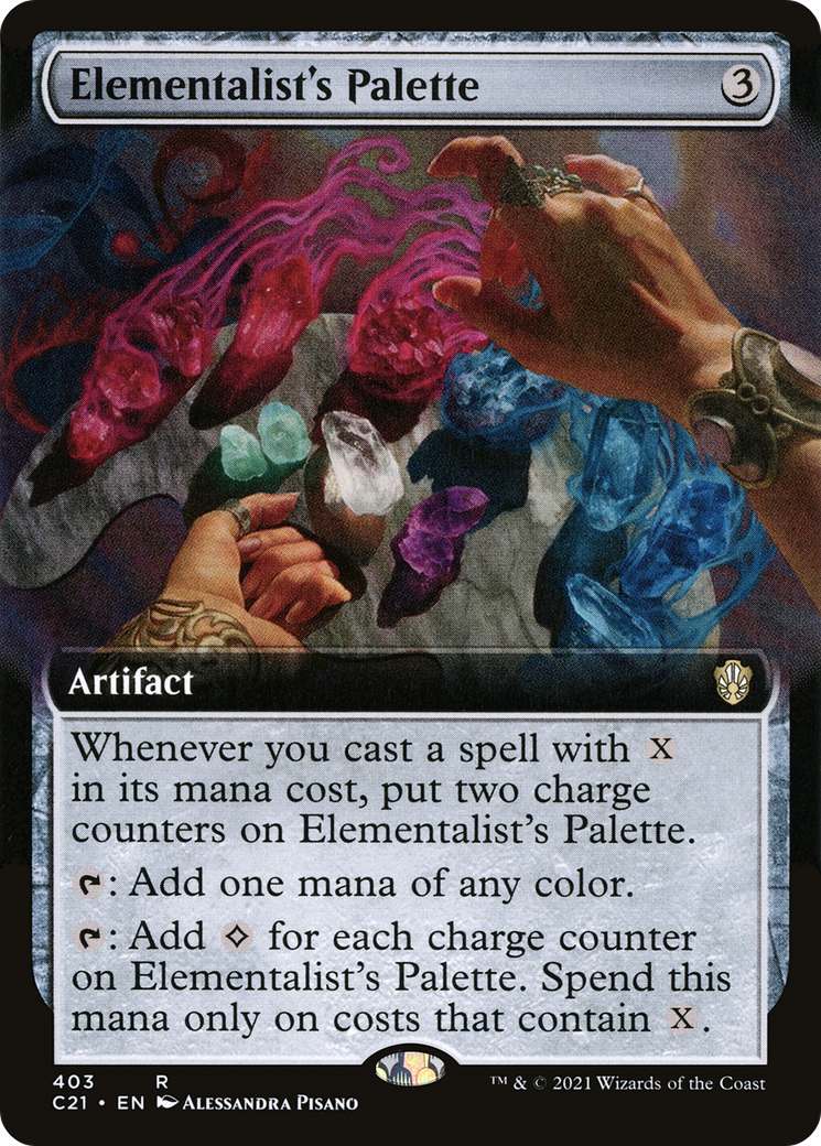 Elementalist's Palette (Extended Art) (C21-403) - Commander 2021: (Extended Art)