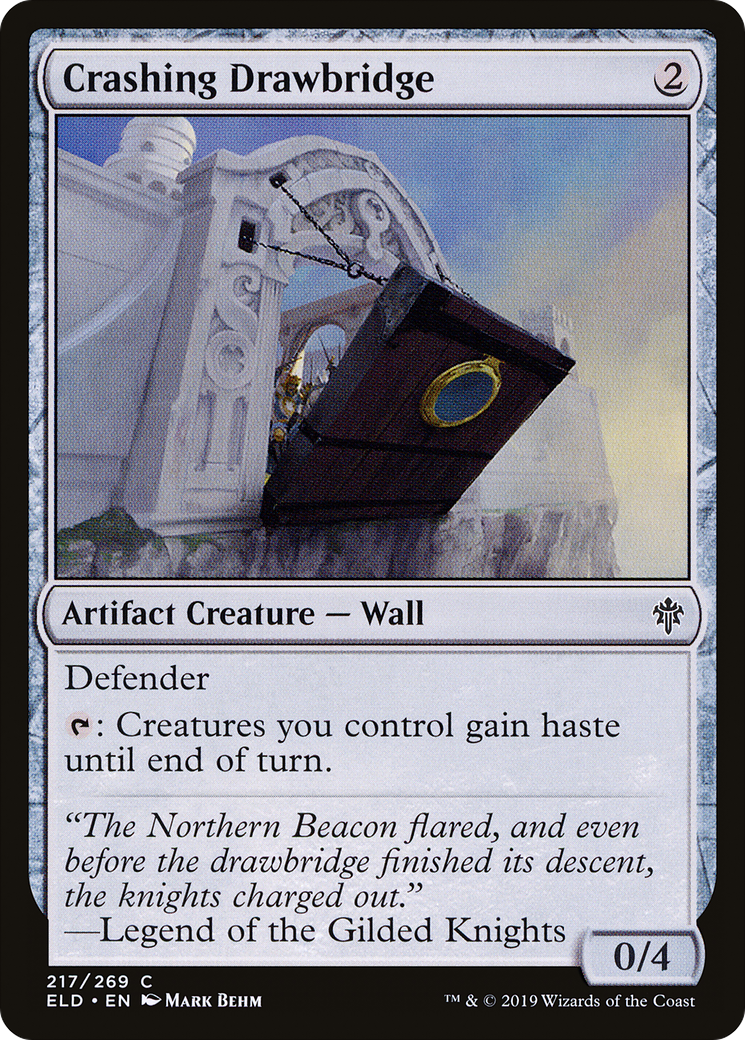 Crashing Drawbridge (ELD-217) - Throne of Eldraine Foil