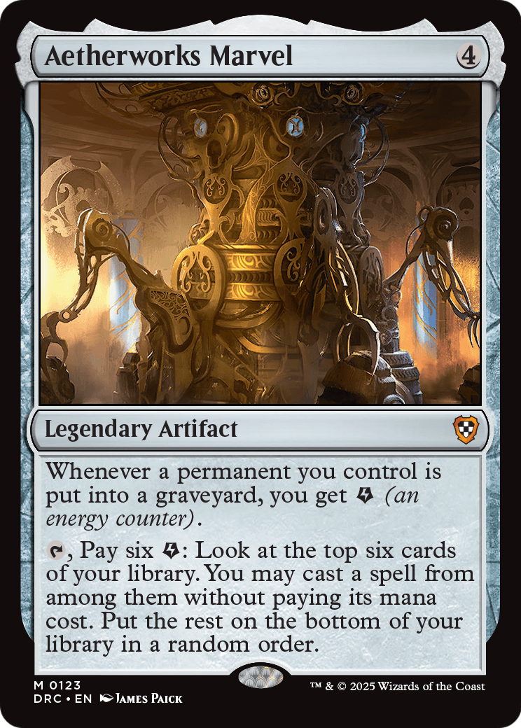 Aetherworks Marvel (DRC-123) - Commander: Aetherdrift