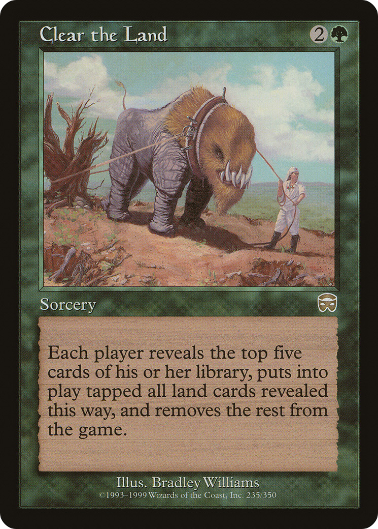 Clear the Land (MMQ-235) - Mercadian Masques