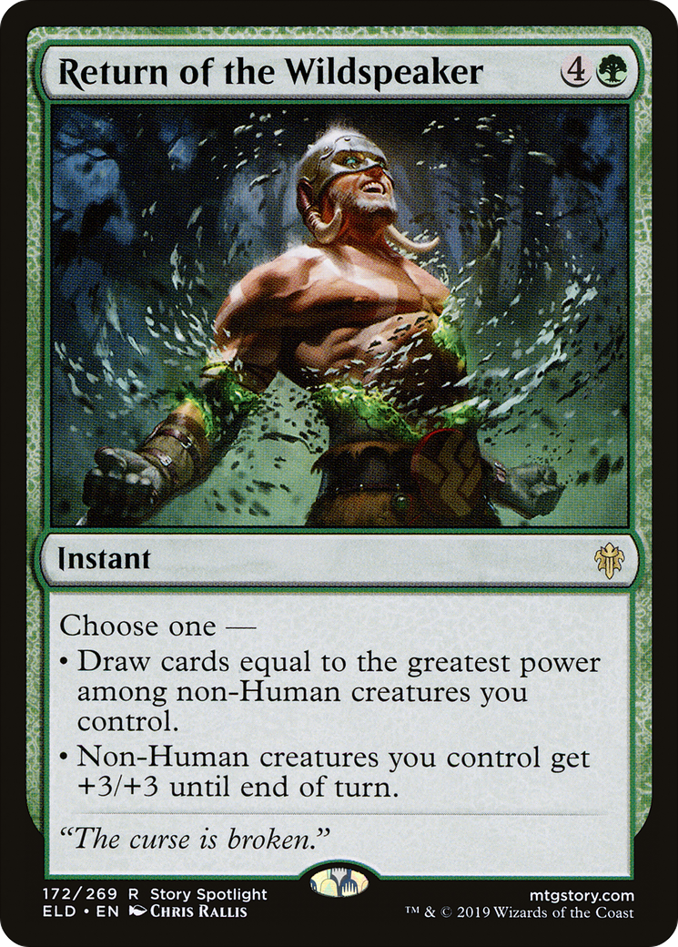 Return of the Wildspeaker (ELD-172) - Throne of Eldraine
