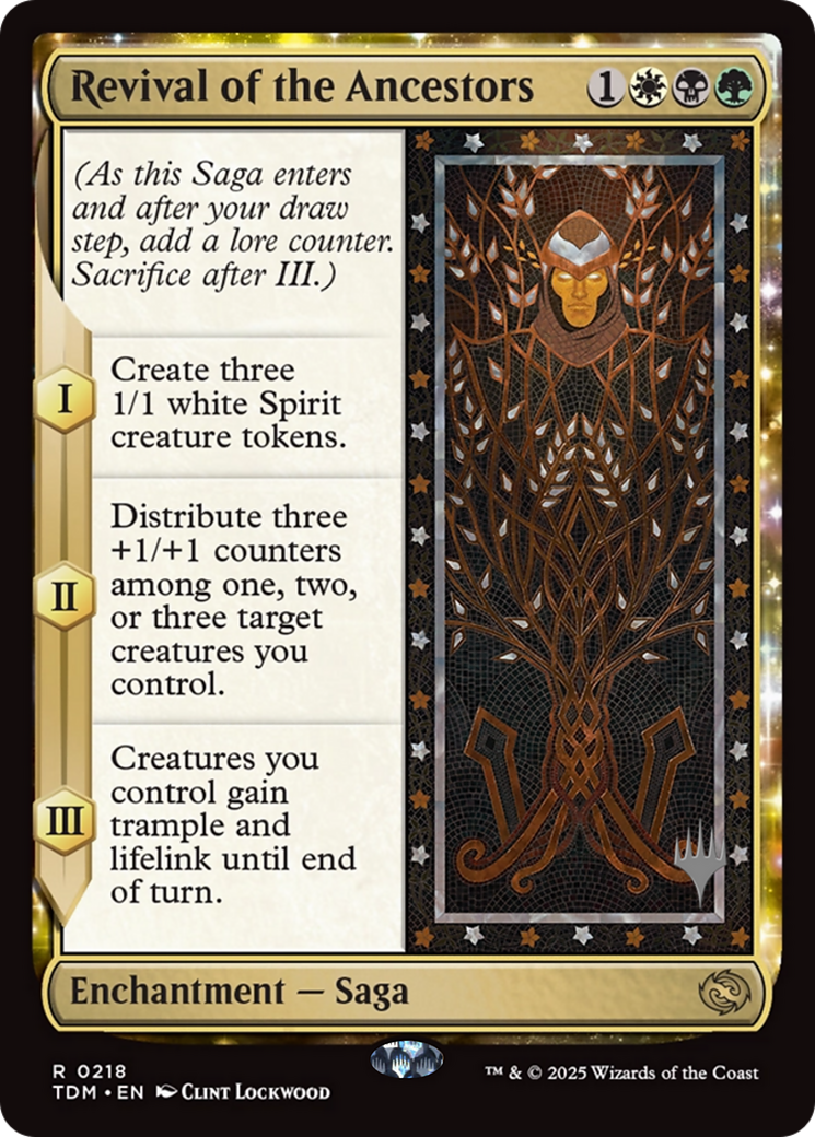 Revival of the Ancestors (PPTDM-218) - Promo Pack: Tarkir: Dragonstorm: (enchantment)