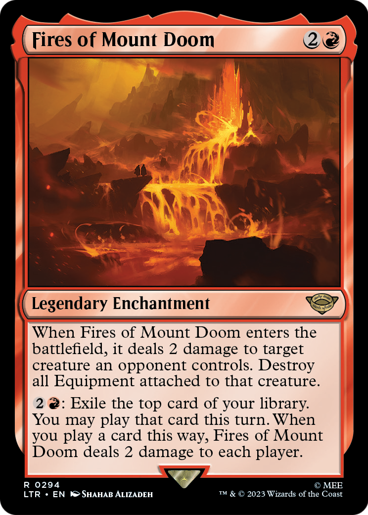 Fires of Mount Doom (LTR-294) - The Lord of the Rings: Tales of Middle-earth Foil