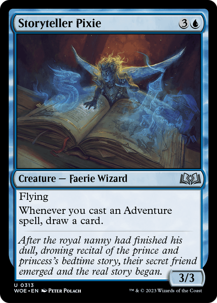 Storyteller Pixie (WOE-313) - Wilds of Eldraine Foil