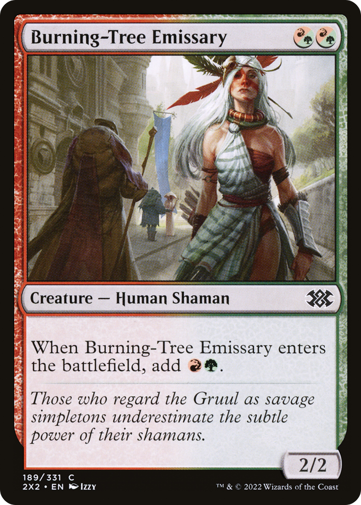 Burning-Tree Emissary (2X2-189) - Double Masters 2022 Foil