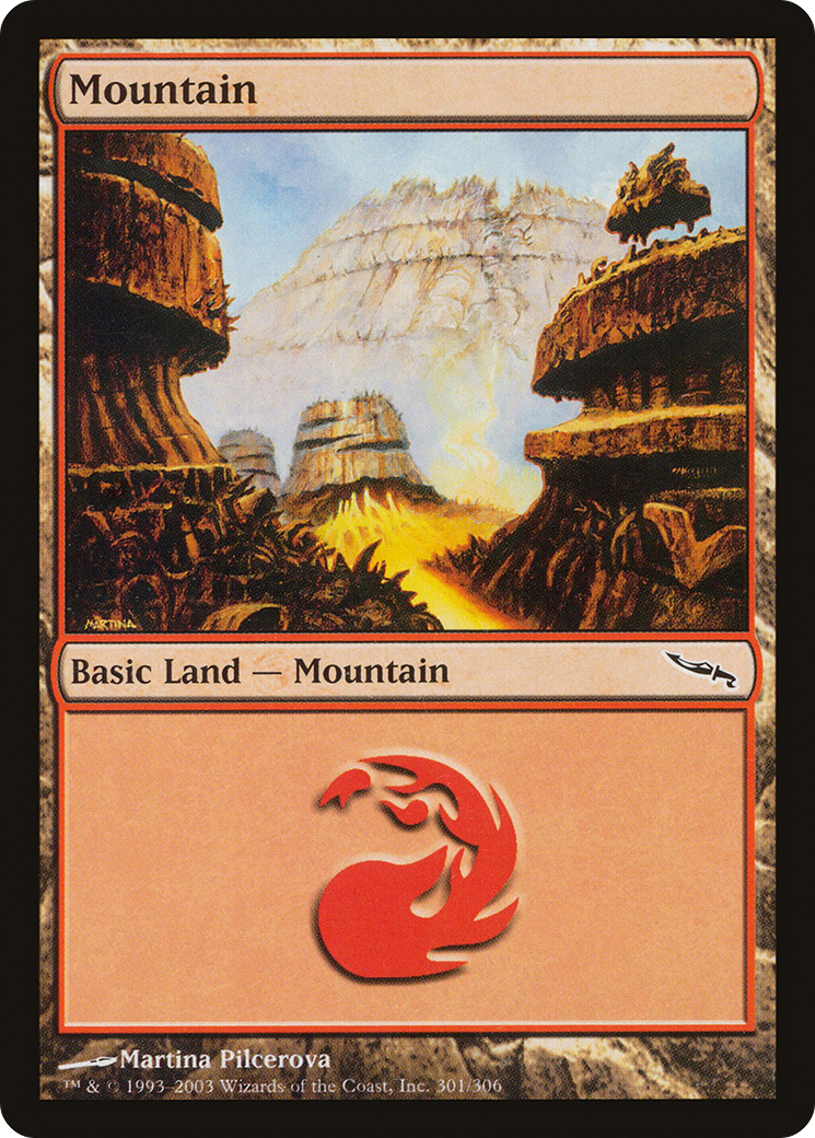 Mountain (301) (MRD-301) - Mirrodin Foil