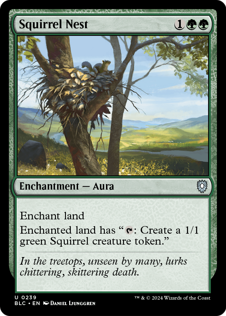 Squirrel Nest (BLC-239) - Bloomburrow Commander