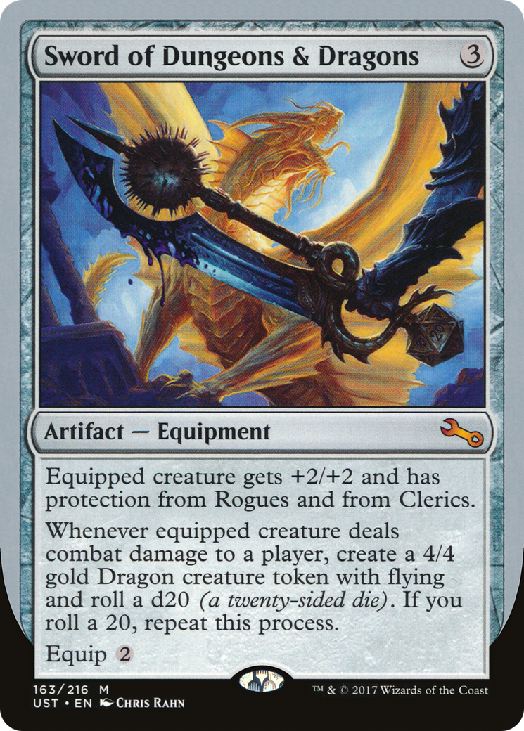 Sword of Dungeons & Dragons (UST-163) - Unstable Foil