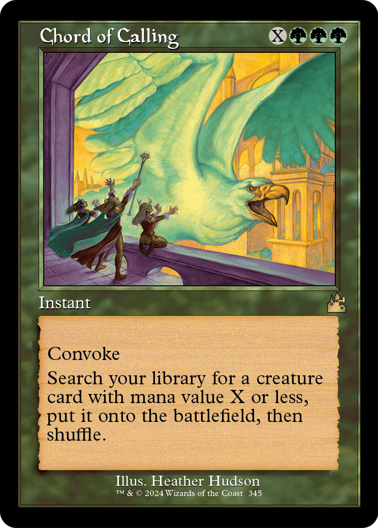 Chord of Calling (Retro Frame) (RVR-345) - Ravnica Remastered Foil