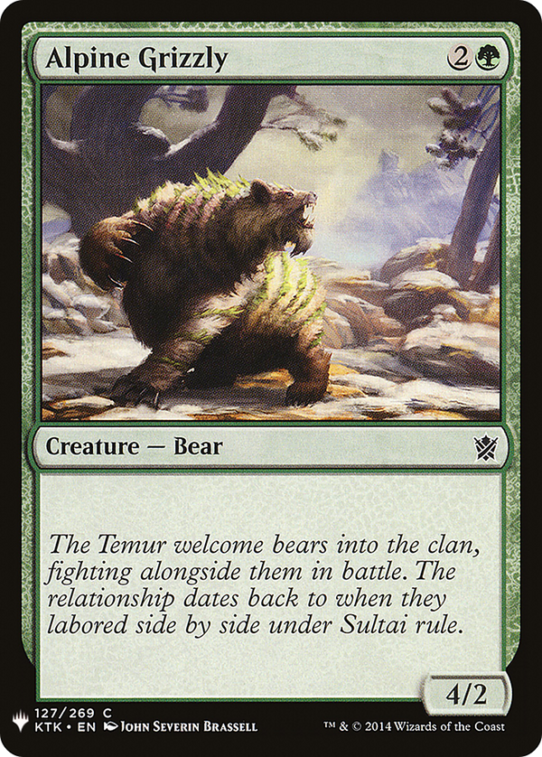 Alpine Grizzly (LIST-127) - The List