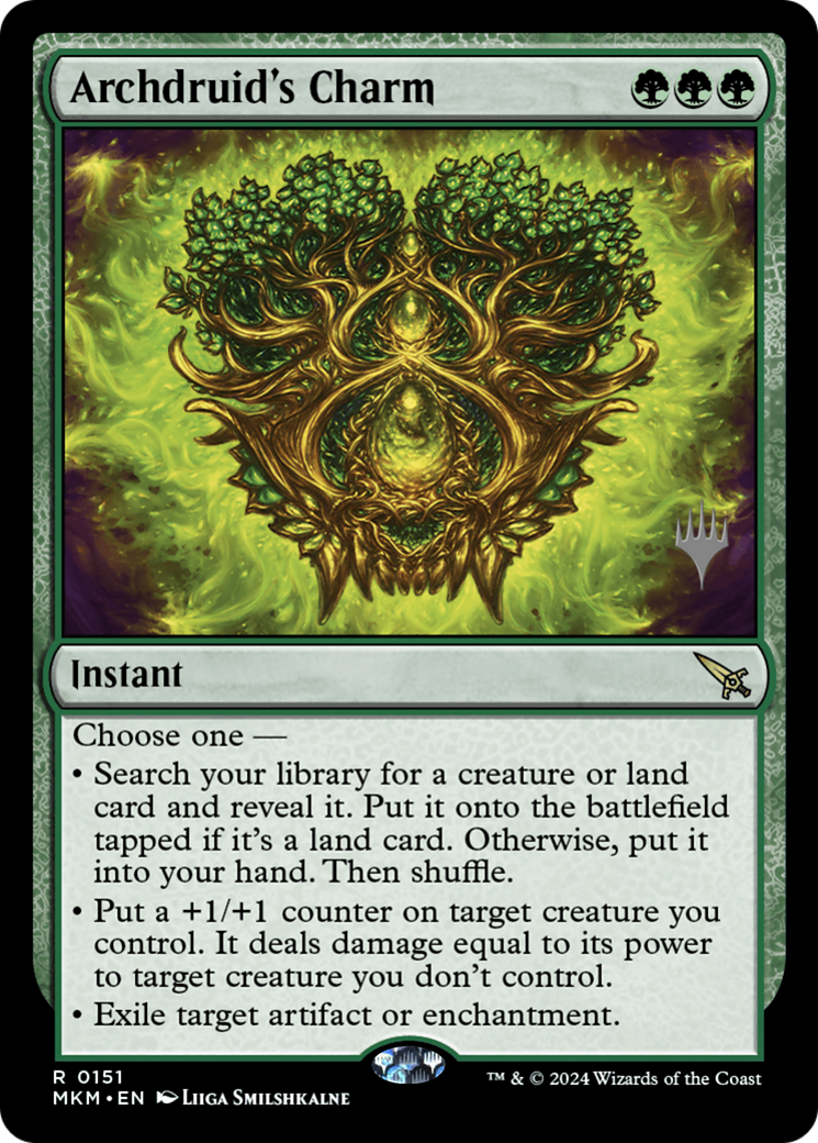Archdruid's Charm (PPMKM-151) - Murders at Karlov Manor Promos Foil