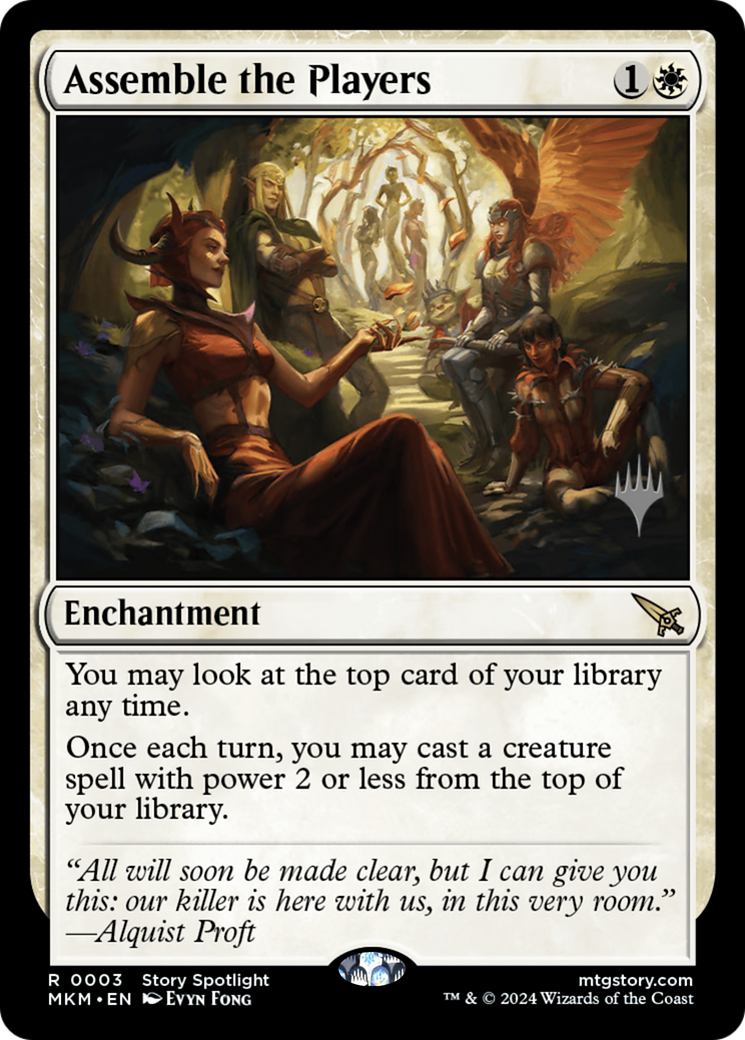 Assemble the Players (PPMKM-003) - Murders at Karlov Manor Promos Foil