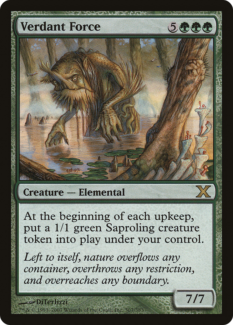 Verdant Force (10E-307) - Tenth Edition Foil