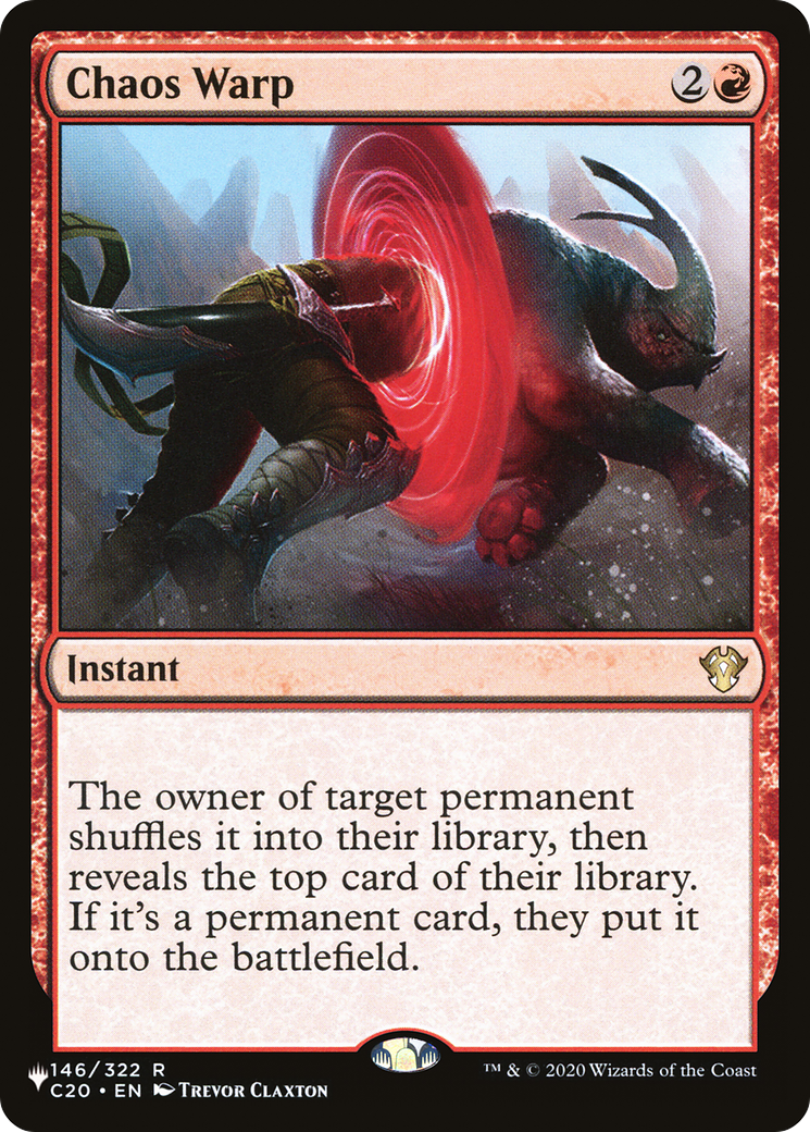 Chaos Warp (C20) (LIST-146) - The List