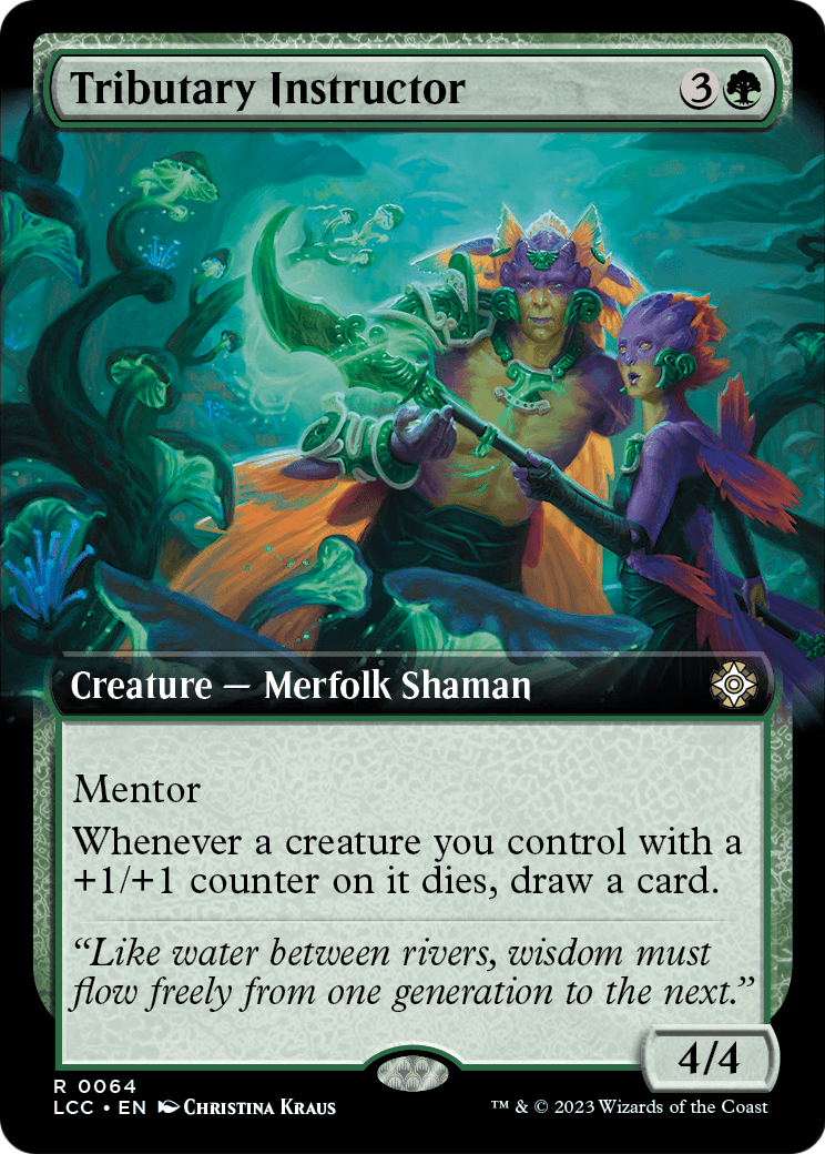 Tributary Instructor (Extended Art) (LCC-064) - The Lost Caverns of Ixalan Commander: (Extended Art) Foil