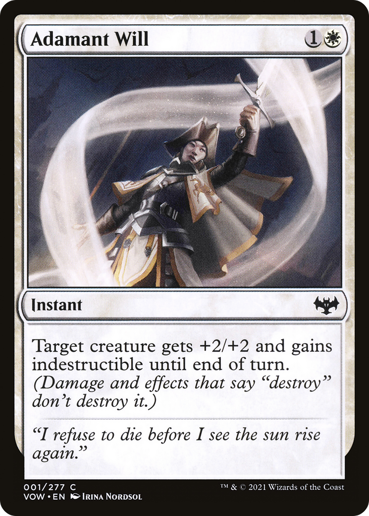 Adamant Will (VOW-001) - Innistrad: Crimson Vow