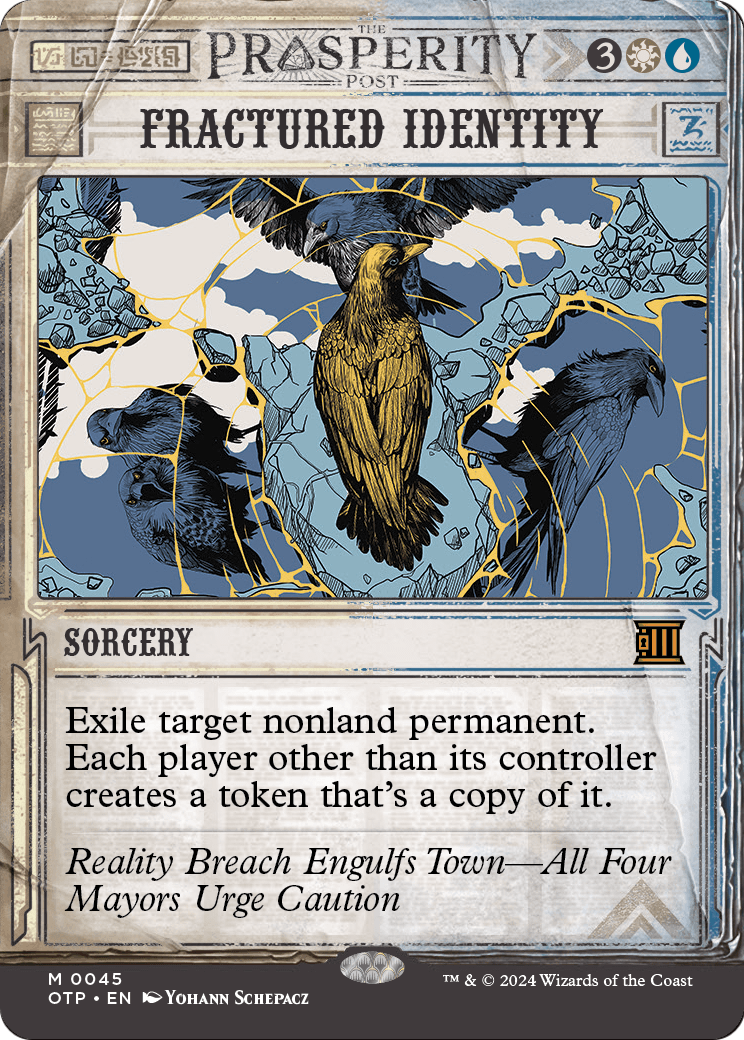 Fractured Identity (OTP-045) - Breaking News: (Showcase) (Borderless)