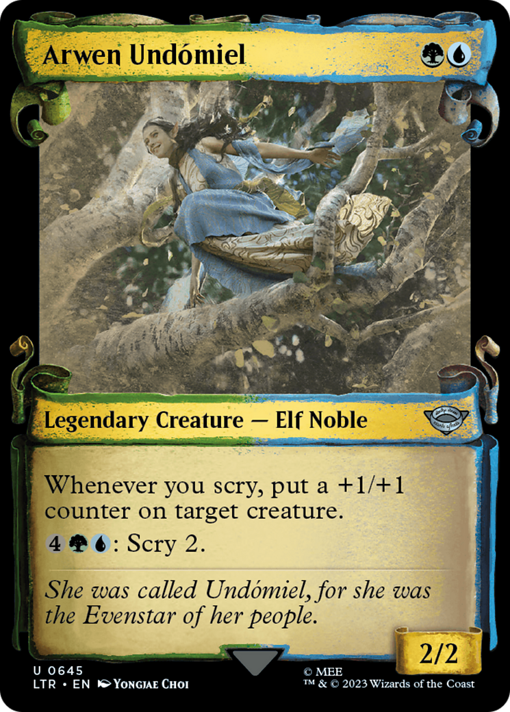 Arwen Undomiel (Showcase Scrolls) (LTR-645) - The Lord of the Rings: Tales of Middle-earth: (Showcase) Foil