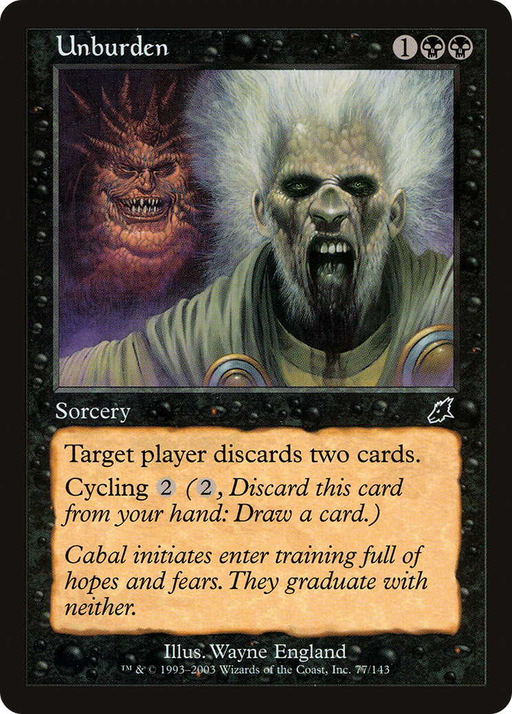 Unburden (SCG-077) - Scourge