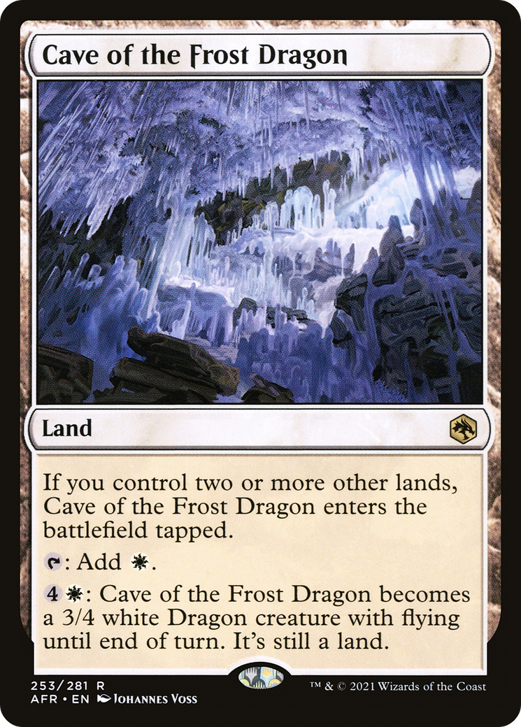 Cave of the Frost Dragon (AFR-253) - Adventures in the Forgotten Realms Foil