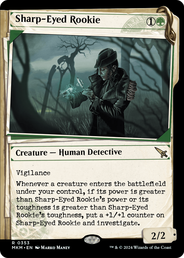 Sharp-Eyed Rookie (Showcase) (MKM-353) - Murders at Karlov Manor: (Showcase)