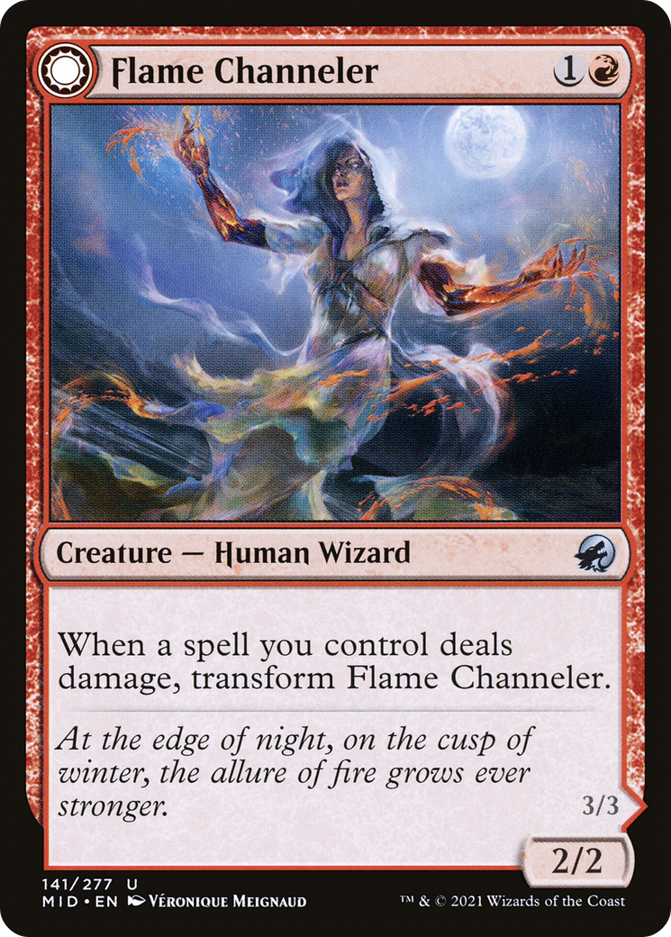 Flame Channeler (MID-141) - Innistrad: Midnight Hunt: (Double Faced Transform) Foil