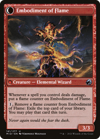 Flame Channeler (MID-141) - Innistrad: Midnight Hunt: (Double Faced Transform) Foil