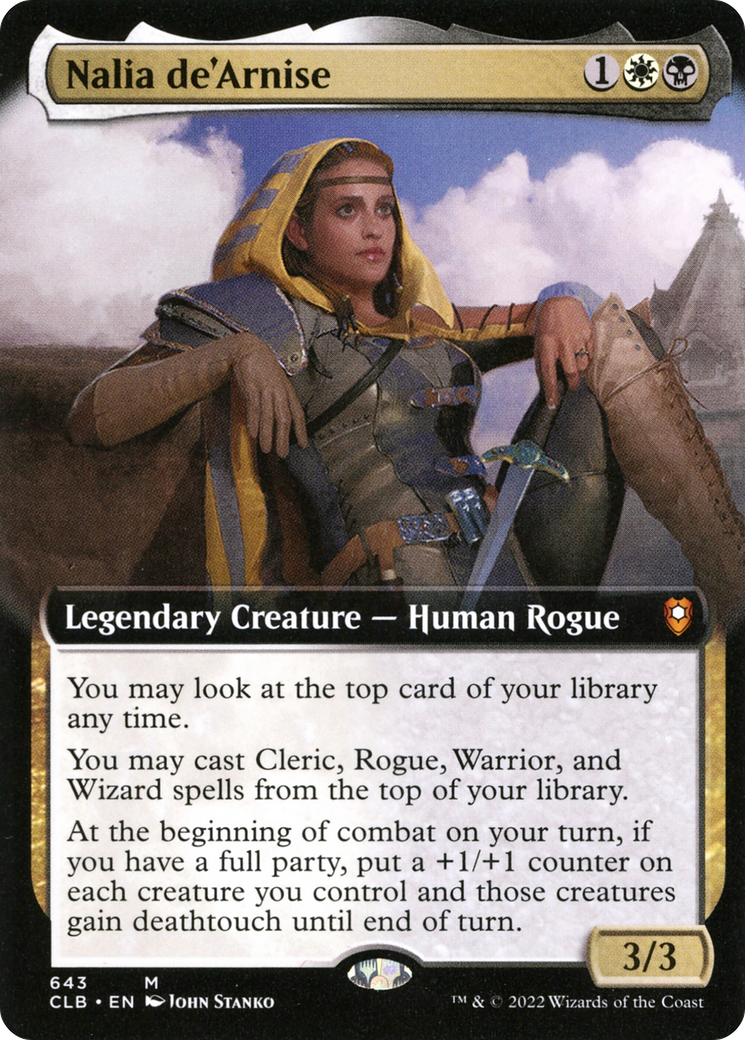 Nalia de'Arnise (Extended Art) (CLB-643) - Commander Legends: Battle for Baldur's Gate: (Extended Art)