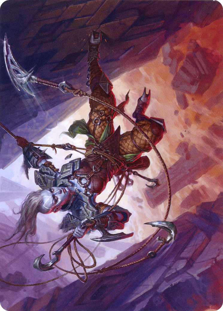 Akiri, Fearless Voyager // Akiri, Fearless Voyager (AZNR-074) - Zendikar Rising Art Series (Borderless)