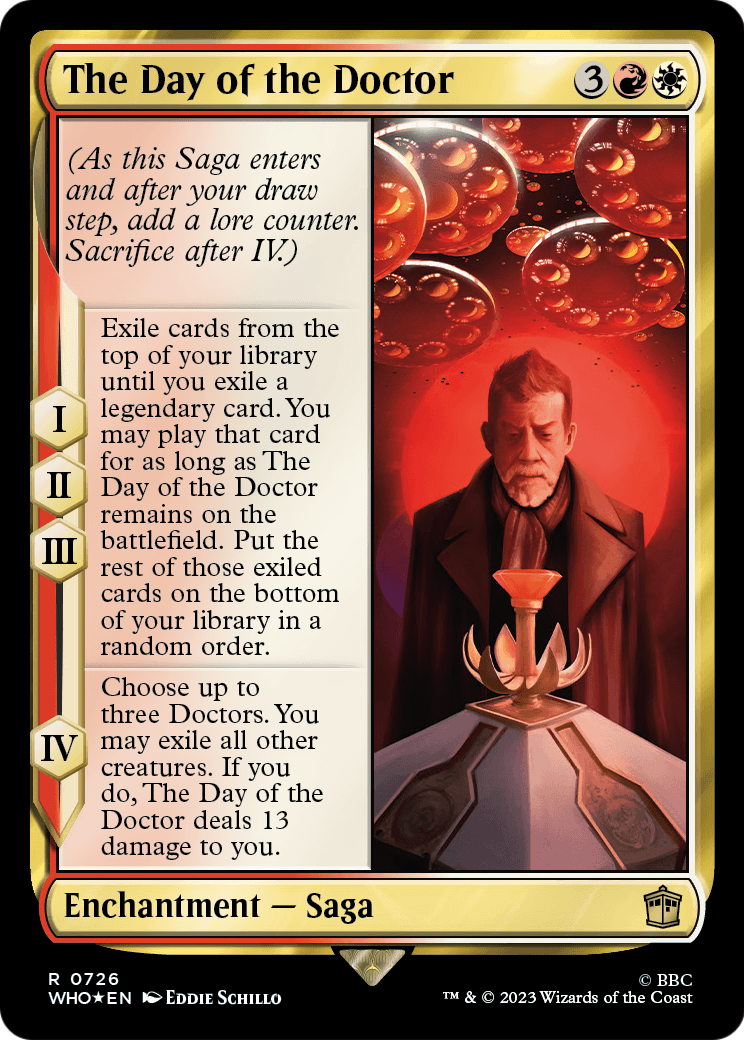 The Day of the Doctor (Surge Foil) (WHO-726) - Doctor Who Foil