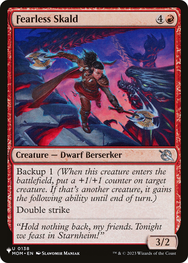Fearless Skald (LIST-0138) - The List