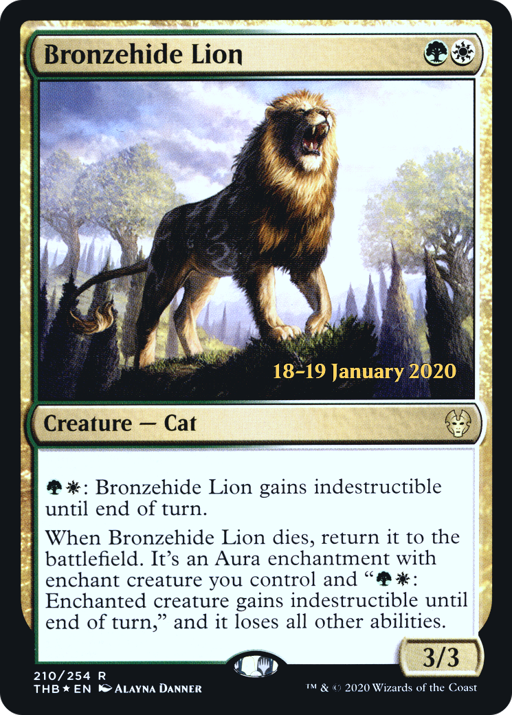 Bronzehide Lion (PRE-210) - Theros Beyond Death Promos Foil