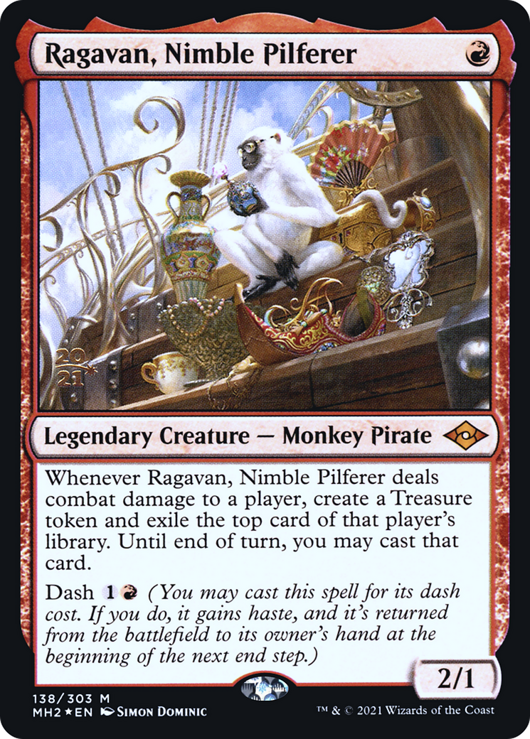 Ragavan, Nimble Pilferer (PRE-138) - Modern Horizons 2 Promos Foil