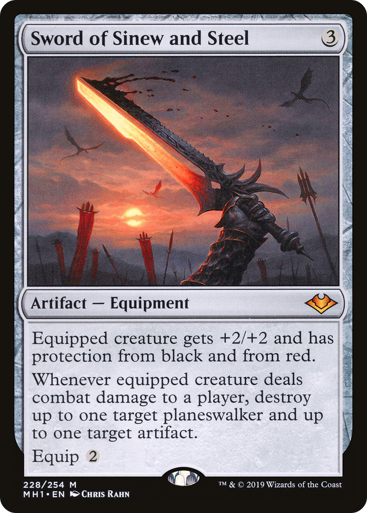 Sword of Sinew and Steel (MH1-228) - Modern Horizons Foil