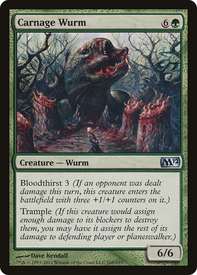 Carnage Wurm (M12-168) - Magic 2012