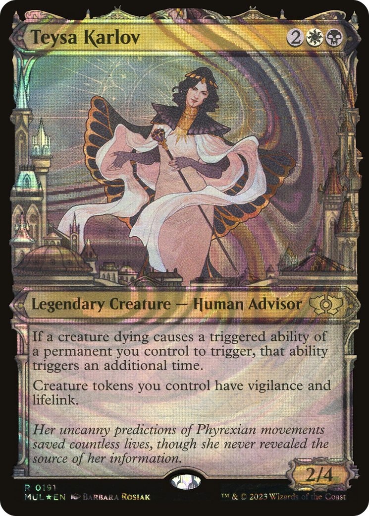 Teysa Karlov (Halo Foil) (MUL-191) - Multiverse Legends: (Showcase) Foil