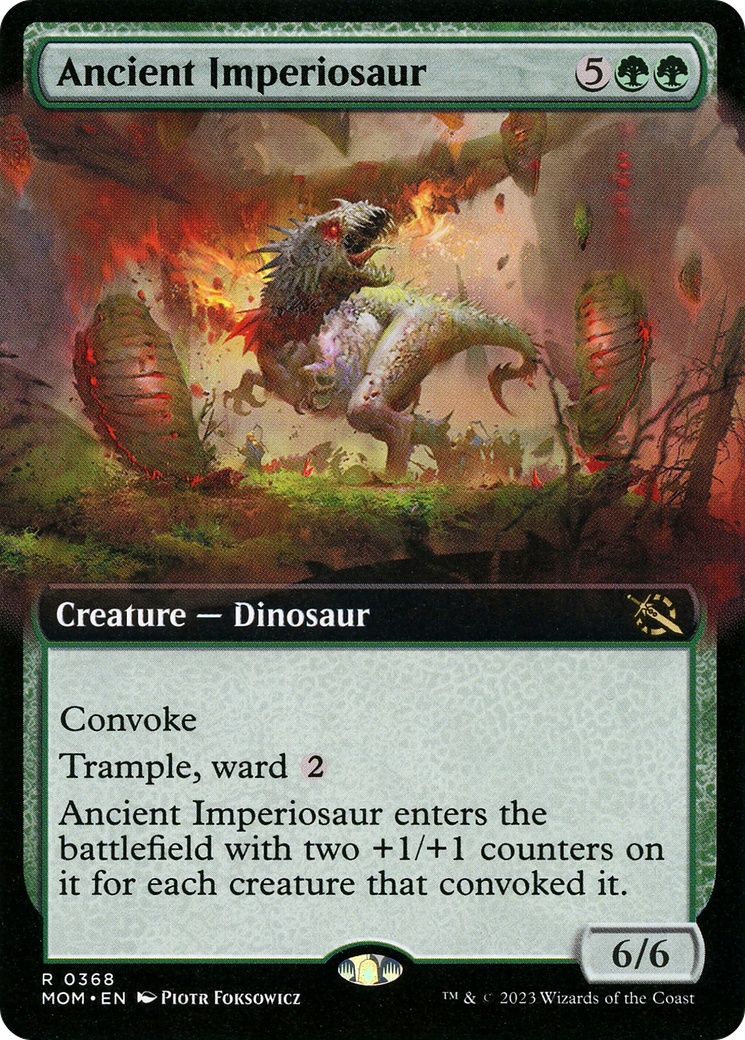 Ancient Imperiosaur (Extended Art) (MOM-368) - March of the Machine: (Extended Art) Foil