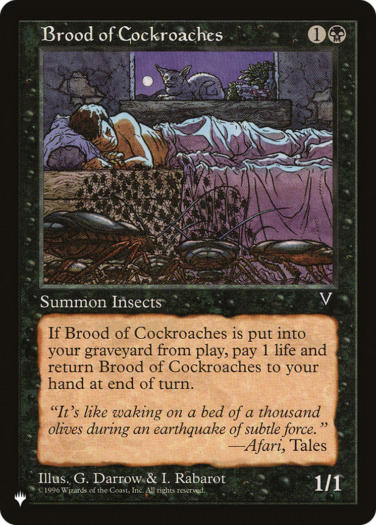 Brood of Cockroaches (LIST-) - The List