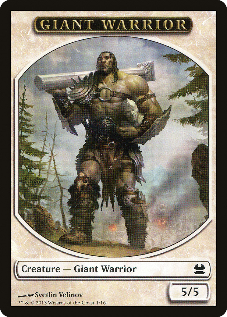 Giant Warrior Token (MMA-001) - Modern Masters Tokens