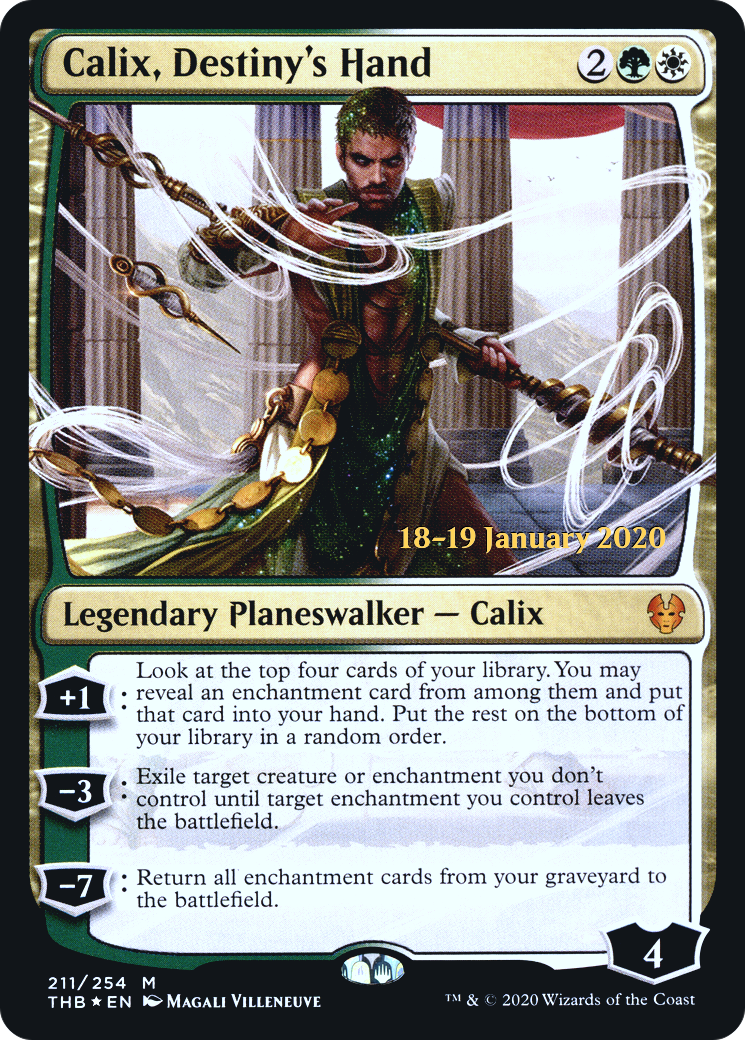 Calix, Destiny's Hand (PRE-211) - Theros Beyond Death Promos Foil