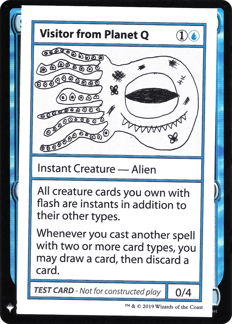 Visitor from Planet Q (CMB1-) - Mystery Booster Playtest Cards 2019