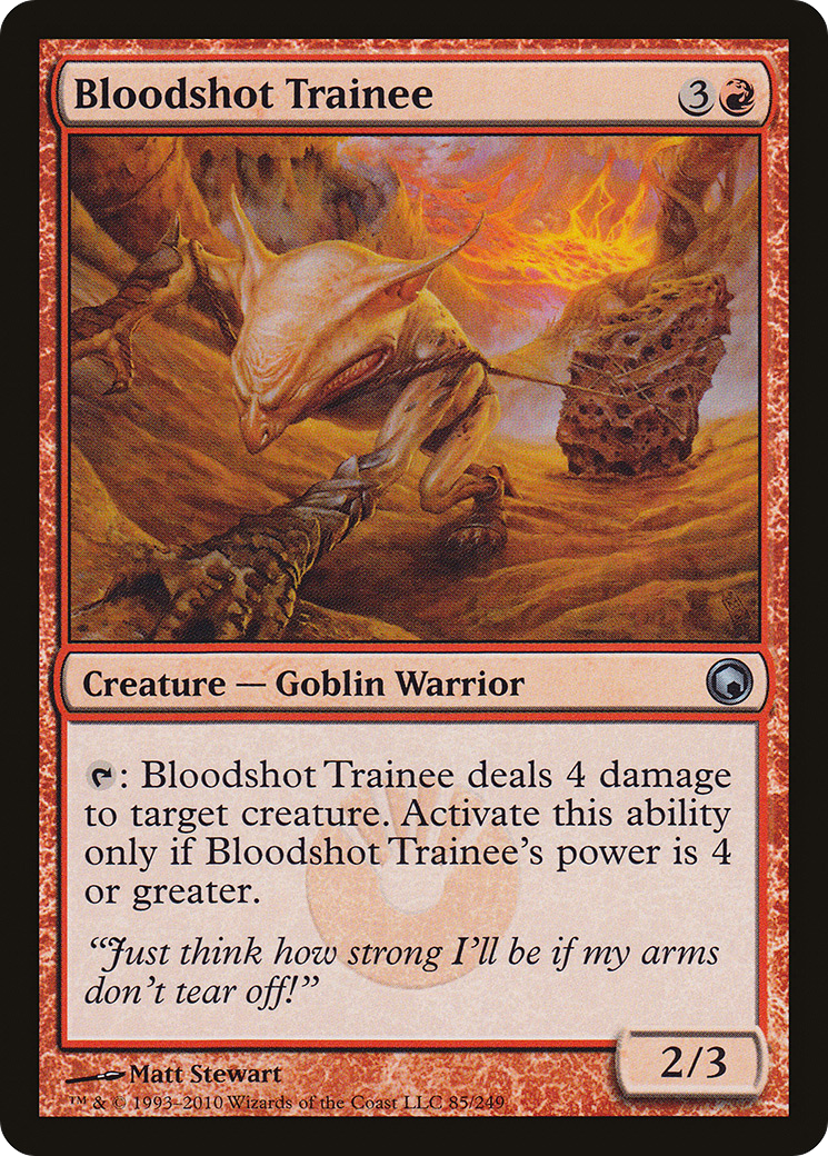 Bloodshot Trainee (SOM-085) - Scars of Mirrodin