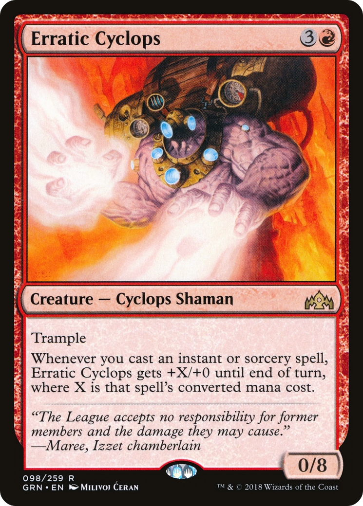 Erratic Cyclops (GRN-098) - Guilds of Ravnica