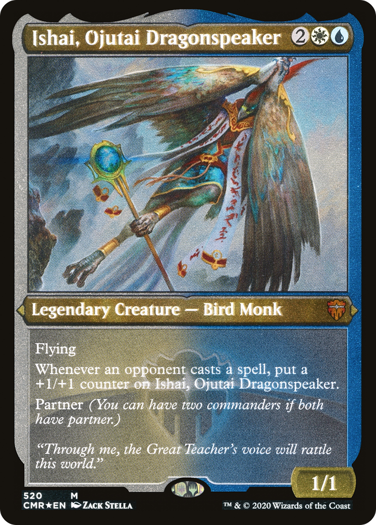 Ishai, Ojutai Dragonspeaker (Foil Etched) (CMR-520) - Commander Legends Foil
