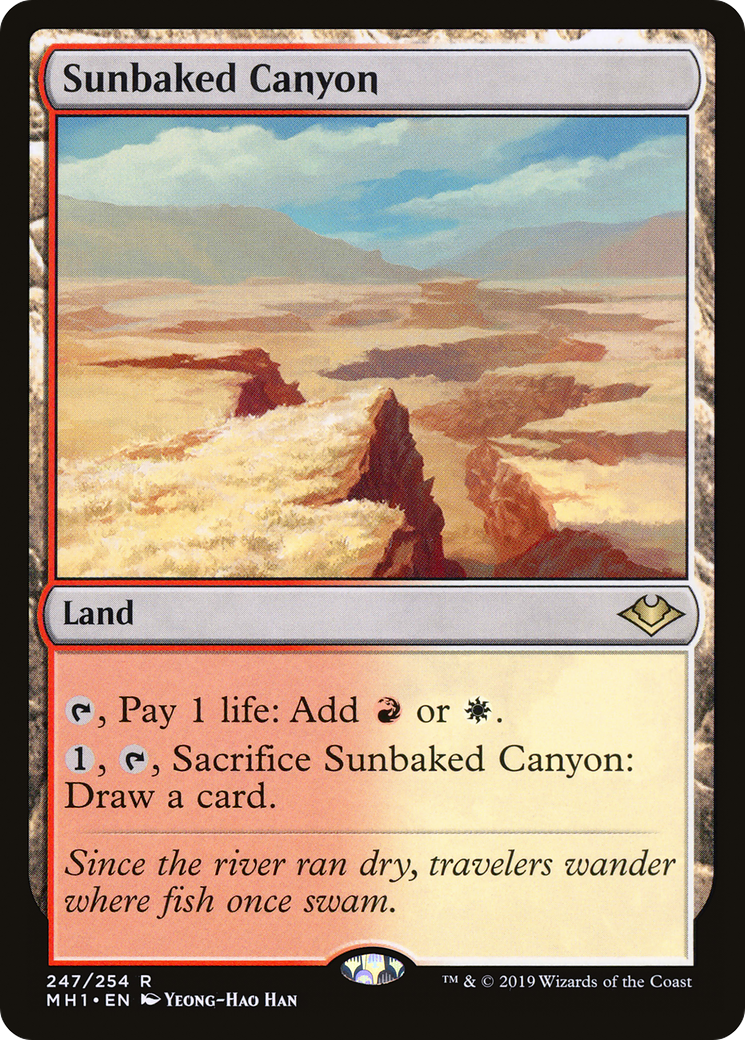 Sunbaked Canyon (MH1-247) - Modern Horizons Foil