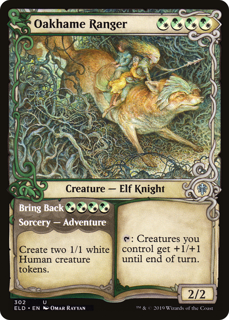 Oakhame Ranger (Showcase) (ELD-302) - Throne of Eldraine: (Showcase) Foil