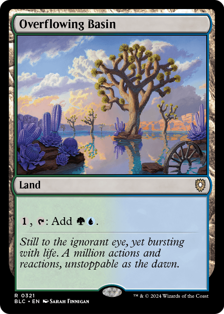 Overflowing Basin (BLC-321) - Bloomburrow Commander