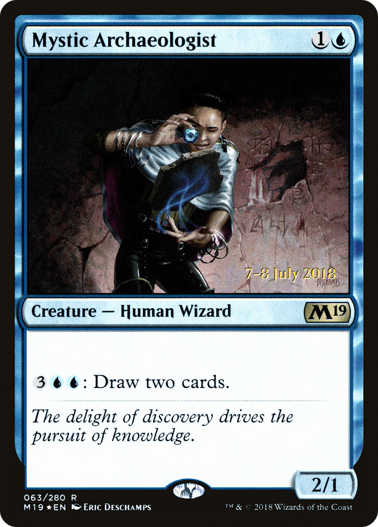 Mystic Archaeologist (PRE-063) - Core Set 2019 Promos Foil