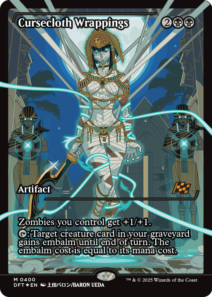 Cursecloth Wrappings (Showcase) (DFT-400) - Aetherdrift: (Showcase) Foil
