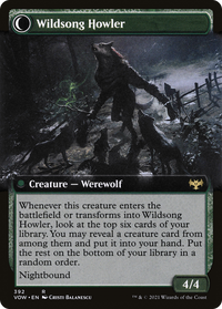 Howlpack Piper (Extended Art) (VOW-392) - Innistrad: Crimson Vow: (Extended Art, Double Faced Transform)